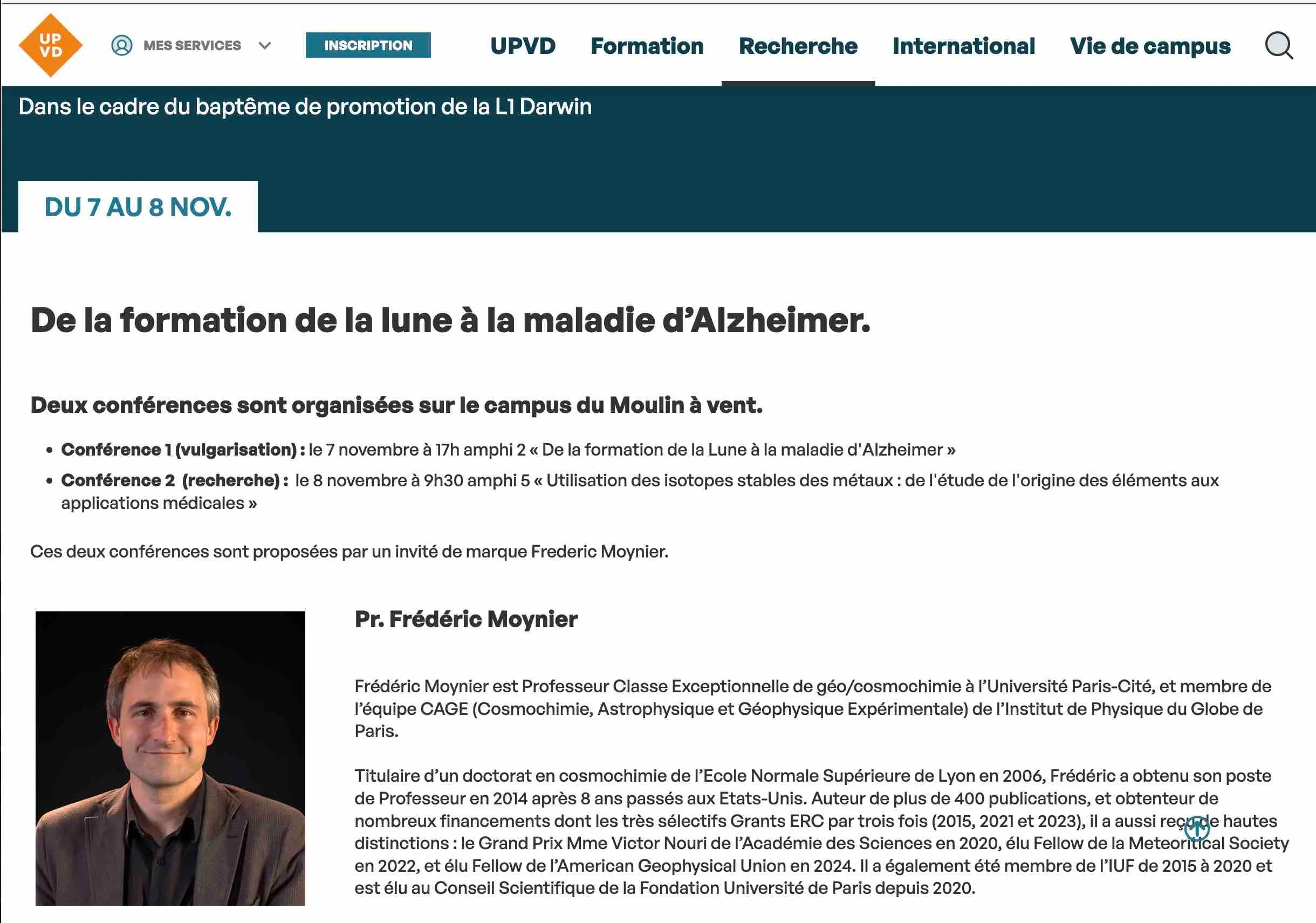 Moynier is honored to be the patron of the 2024 BsC students from the Université de Perpignan Via Domitia.