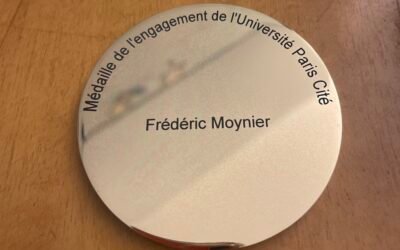 A medal for commitment to Frédéric Moynier from Université Paris Cité